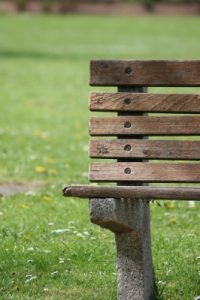 Park Bench Stock Photo